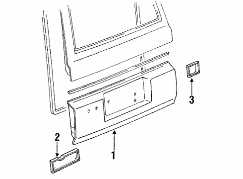 1992 Toyota Land Cruiser Tail Gate Diagram