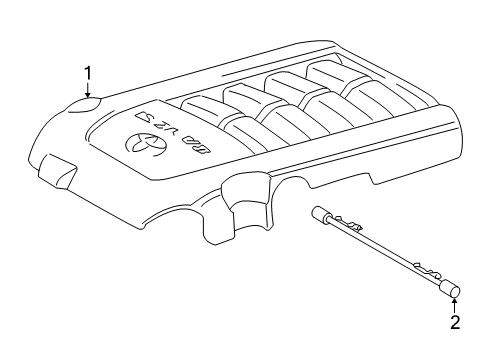 2017 Toyota Sequoia Engine Appearance Cover Diagram