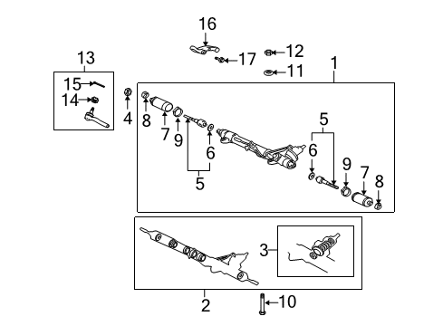 Clamp(For Steering Rack Boot) Diagram for 90460-62006