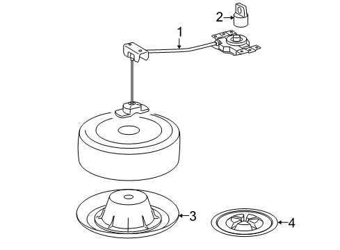 2009 Toyota Highlander Spare Tire Carrier Diagram