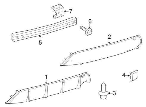 2023 Toyota Corolla Bumper & Components - Rear Diagram