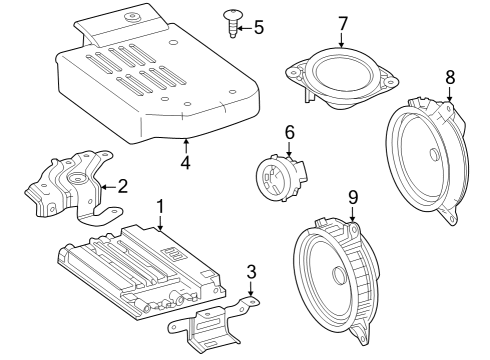 2023 Toyota Prius AWD-e Sound System Diagram