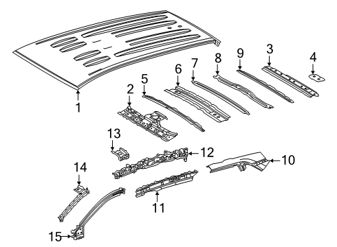 2022 Toyota RAV4 Prime Roof & Components Diagram 1 - Thumbnail