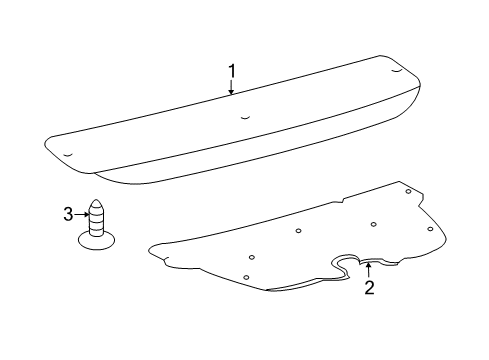 2012 Toyota Yaris Interior Trim - Trunk Lid Diagram