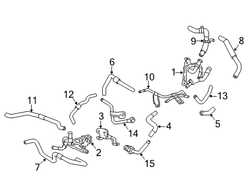 2020 Toyota Sienna Trans Oil Cooler Diagram