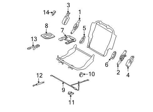 2005 Toyota Land Cruiser Tracks & Components Diagram