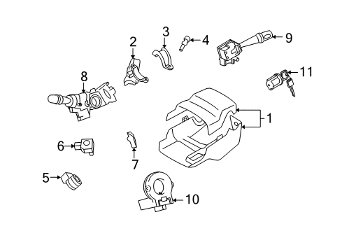 2009 Scion xD Ignition Lock Diagram