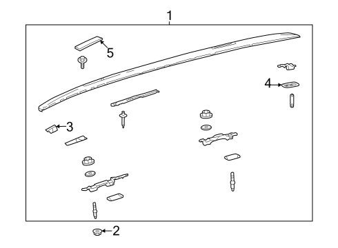 2022 Toyota RAV4 Prime Luggage Carrier Diagram 5 - Thumbnail