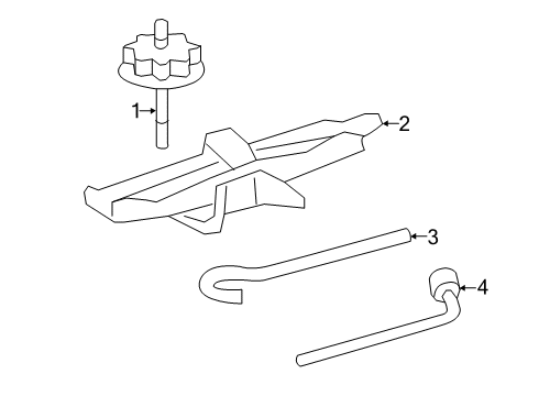 2020 Toyota Avalon Jack & Components Diagram