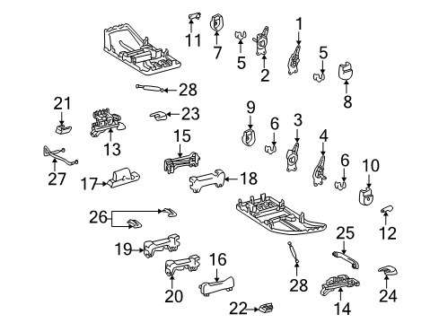 2004 Toyota Land Cruiser Tracks & Components Diagram 2 - Thumbnail