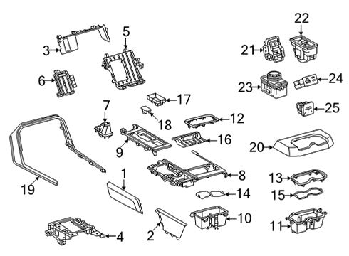 2022 Toyota Tundra Multifunction Switch Diagram for 84970-0C061