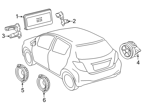 2012 Toyota Yaris Sound System Diagram