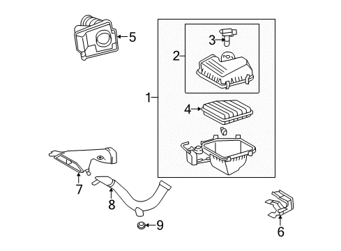 2014 Toyota Venza Air Intake Diagram