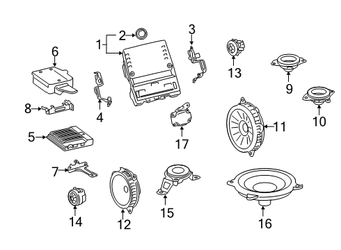 2020 Toyota Avalon A/C & Heater Control Units Diagram