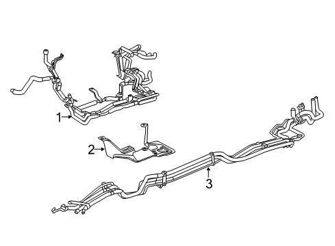 2017 Toyota Highlander Rear A/C Lines Diagram