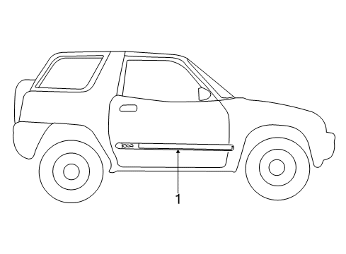 1999 Toyota RAV4 Stripe Tape Diagram