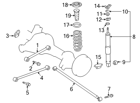 Standard Parts, Driver Side Diagram for 90119-14088