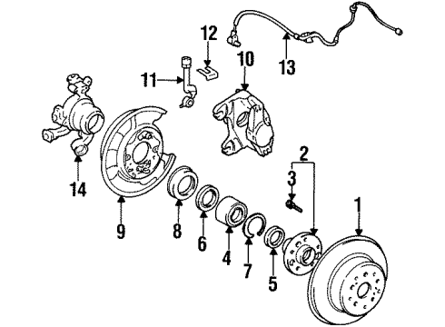 1997 Toyota Supra Rear Brakes Diagram