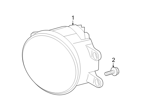 2023 Toyota RAV4 Prime Fog Lamps Diagram