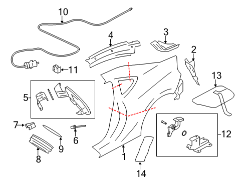2016 Scion FR-S Fuel Door Diagram