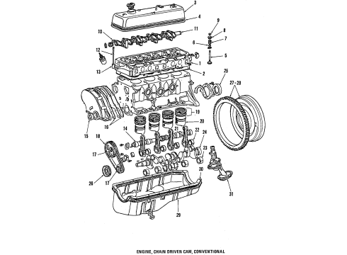 1984 Toyota Starlet Timing Chain Diagram for 13506-13040