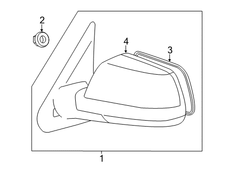 2013 Toyota Tundra Outside Mirrors Diagram