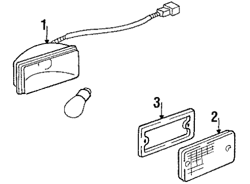 1987 Toyota Van Backup Lamps Diagram