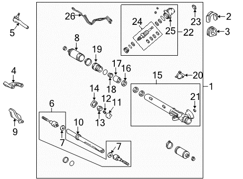 Housing, Control Valve Diagram for 44211-60020