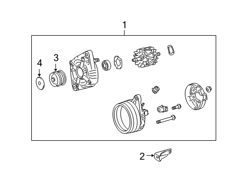 Bracket, Alternator Diagram for 12511-0P010