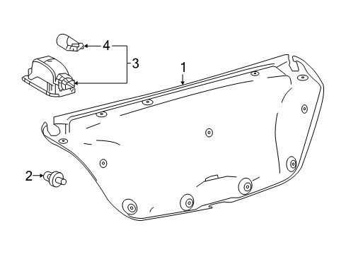 2022 Toyota Camry Interior Trim - Trunk Diagram