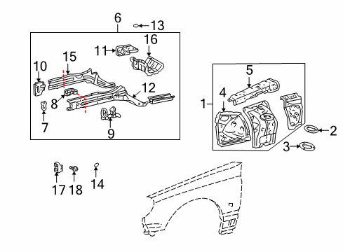 Bolt, Washer Based H Diagram for 90105-08176