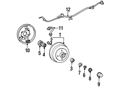 1998 Toyota Tercel Anti-Lock Brakes Diagram