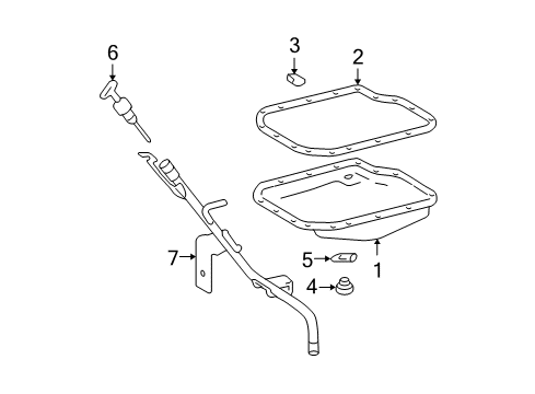 2005 Toyota Avalon Transaxle Parts Diagram