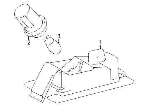 2000 Toyota MR2 Spyder Socket & Wire, Rear Diagram for 81275-17040