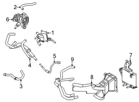 2023 Toyota RAV4 Prime Trans Oil Cooler Diagram