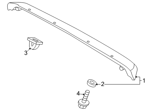 2009 Scion xD Rear Spoiler Diagram