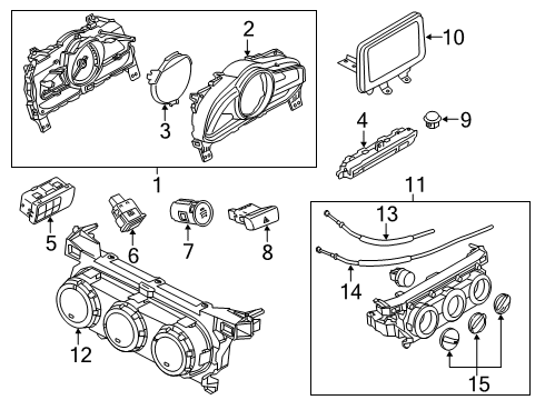 2019 Toyota Yaris Switch Diagram for 84970-WB003