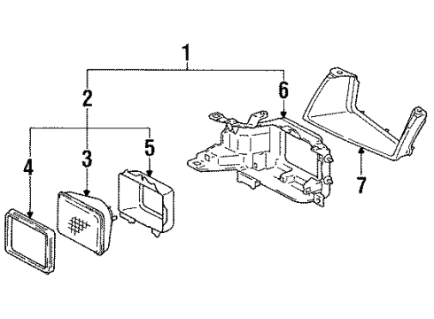 1993 Toyota Tercel Headlamps Diagram