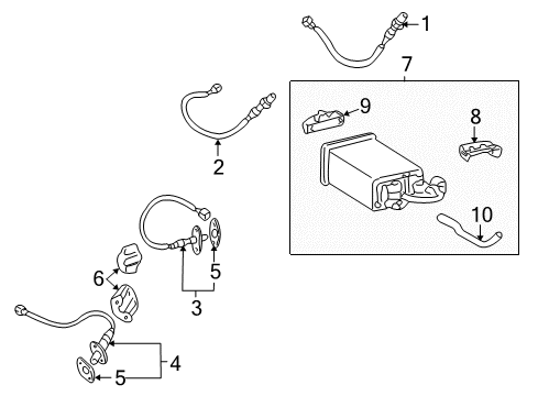 2005 Toyota Sequoia Emission Components Diagram