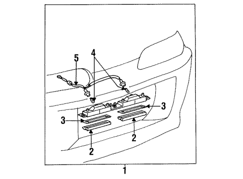 1997 Toyota Supra License Lamps Diagram