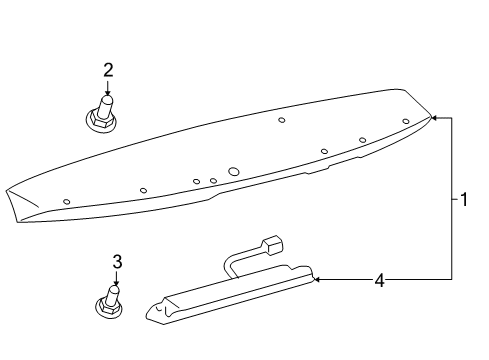 2009 Toyota Highlander Rear Spoiler Diagram