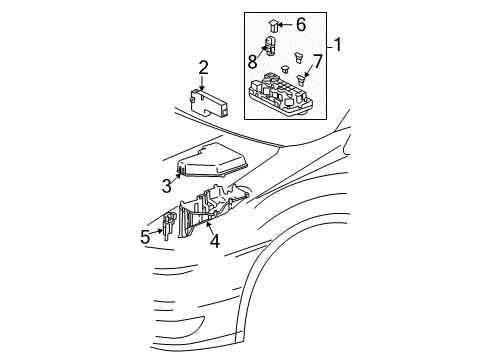 2004 Toyota Sienna Electrical Components Diagram