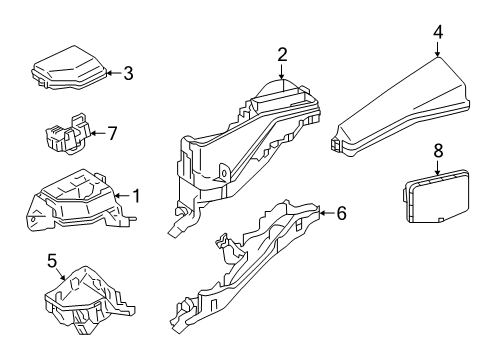 2017 Toyota Camry Junction Block Diagram for 82720-06141