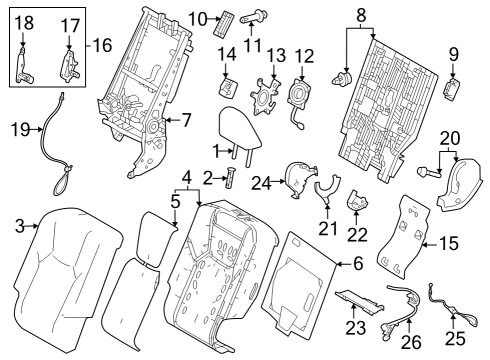 Hanger, Seat Cover Diagram for 71751-47050