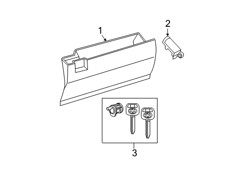 2009 Scion tC Glove Box Diagram