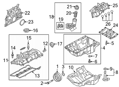 2023 Toyota GR Supra Engine Parts & Mounts, Timing, Lubrication System Diagram 1 - Thumbnail