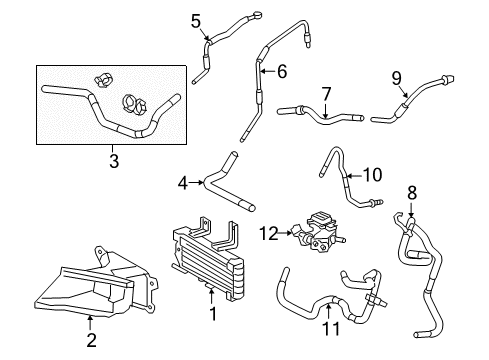 Hose, Motor Cooling Diagram for G1271-0E020