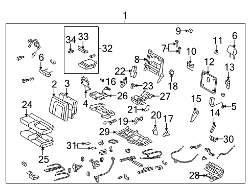 2017 Toyota Land Cruiser Second Row Seats Diagram