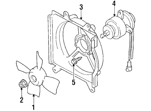 1992 Toyota Corolla Cooling System, Radiator, Water Pump, Cooling Fan Diagram