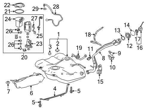 2018 Toyota Camry Fuel Supply Diagram